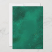 Einladung zur Islamischen Hochzeit, Smaragdgrüne H (Rückseite)