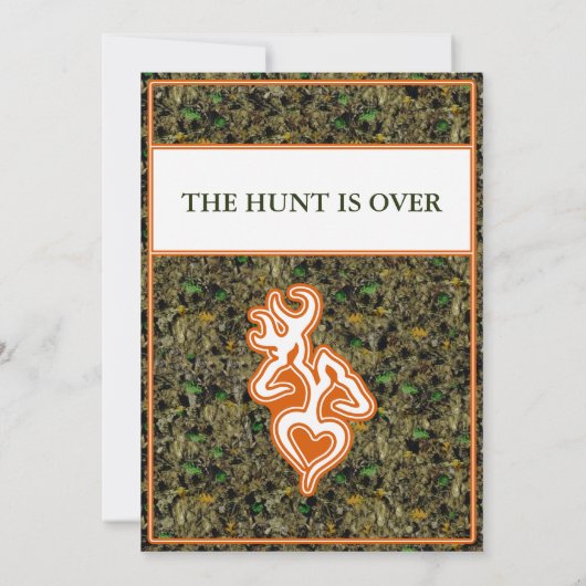 Einladung zur Jagdhochzeit (Rückseite)