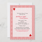 Einladung zur jährlichen Auktion von Wohltätigkeit (Rückseite)