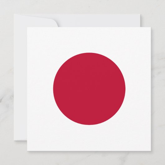 Einladung zur japanischen Flagge (Vorderseite)