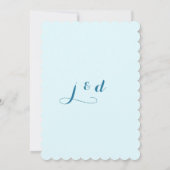 Einladung zur japanischen Quince Custom Wedding (Rückseite)