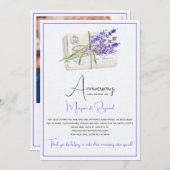 Einladung zur Jubiläumskarte (Vorne/Hinten)