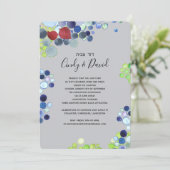 Einladung zur jüdischen Hochzeit - Romantischer Wa (Stehend Vorderseite)