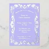 Einladung zur Jugendstil-Rahmen-Folie (Vorderseite)