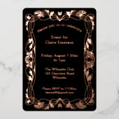 Einladung zur Jugendstil-Rahmen-Folie (Vorderseite)