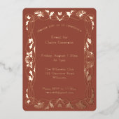 Einladung zur Jugendstil-Rahmen-Folie (Vorderseite)