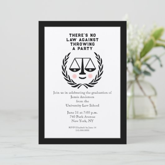 Einladung zur Jurastudium (Stehend Vorderseite)