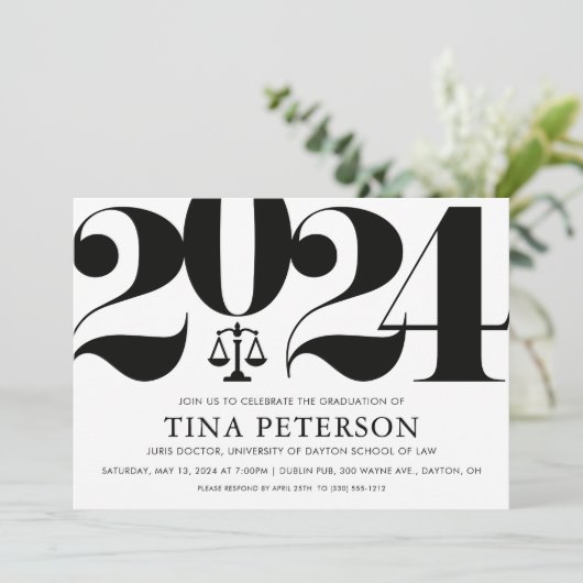 Einladung zur Jurastudium (Stehend Vorderseite)