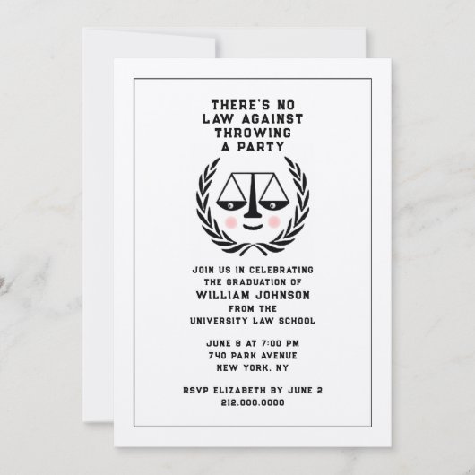 Einladung zur Jurastudium (Vorderseite)