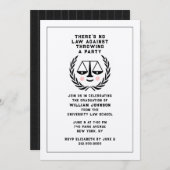 Einladung zur Jurastudium (Vorne/Hinten)