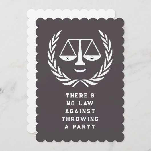 Einladung zur Jurastudium (Vorne/Hinten)