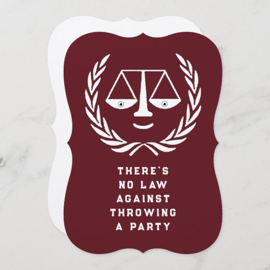 Einladung zur Jurastudium (Vorne/Hinten)