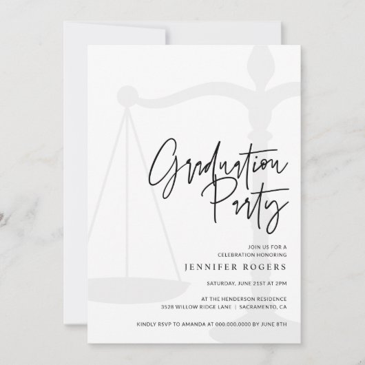 Einladung zur Jurastudium (Vorderseite)