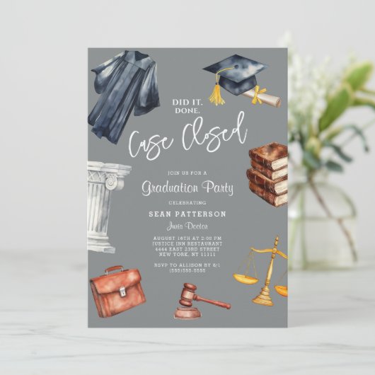 Einladung zur Jurastudium (Stehend Vorderseite)