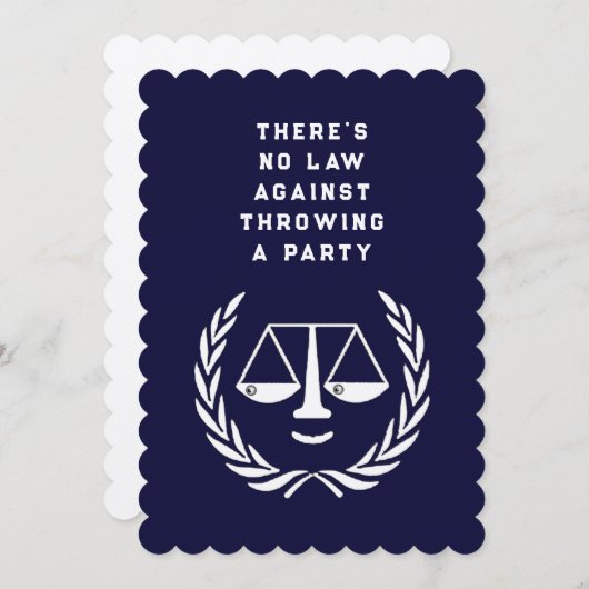 Einladung zur Jurastudium (Vorne/Hinten)