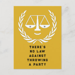 Einladung zur Jurastudium Postkarte