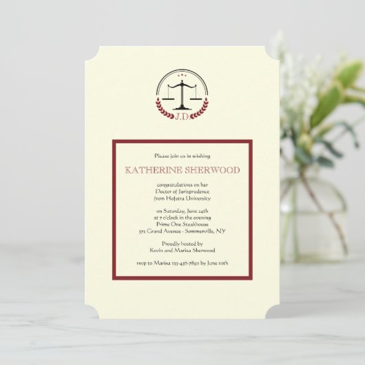 Einladung zur Justiz (Stehend Vorderseite)