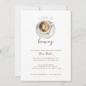 Einladung zur Kaffee Bridal Dusche (Vorderseite)