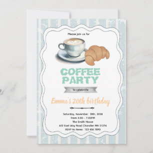 Einladung zur Kaffeegebäckparty
