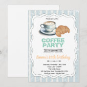 Einladung zur Kaffeegebäckparty (Vorne/Hinten)
