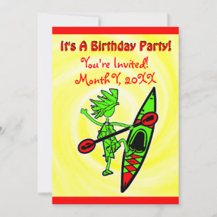 Einladung zur Kajaktour Party