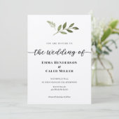 Einladung zur kalligraphischen Hochzeit (Stehend Vorderseite)