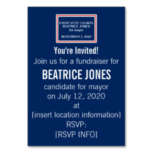 Einladung zur Kampagne "Rote und weiße Rahmen" Tischnummer