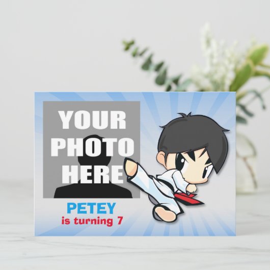 Einladung zur Kampfkunst - CUSTOM (Stehend Vorderseite)