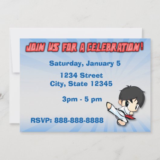 Einladung zur Kampfkunst - CUSTOM (Rückseite)