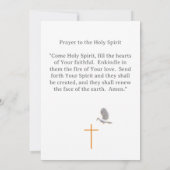 Einladung zur katholischen Bestätigung (Rückseite)