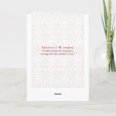 Einladung zur katholischen Hochzeitssakrament (Rückseite)