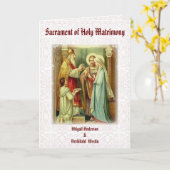 Einladung zur katholischen Hochzeitssakrament (Gelbe Blume)