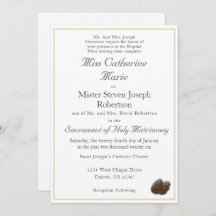 Einladung zur katholischen Winterhochzeit