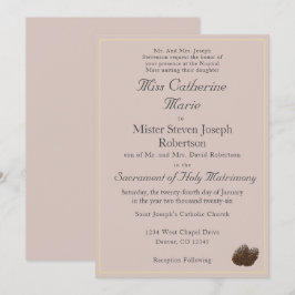 Einladung zur katholischen Winterhochzeit