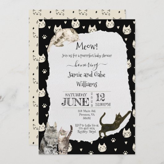 Einladung zur Katze (Vorne/Hinten)