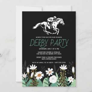 Einladung zur Kentucky Derby Party - Weißes Pferd 