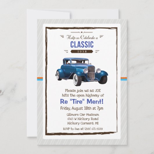 Einladung zur Kfz-Ruhestandsregelung (Vorderseite)