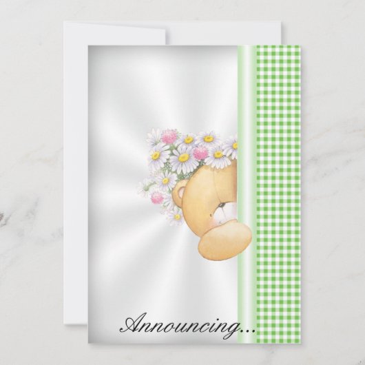 Einladung zur Kinderankündigung (Vorderseite)