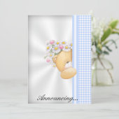 Einladung zur Kinderankündigung (Stehend Vorderseite)