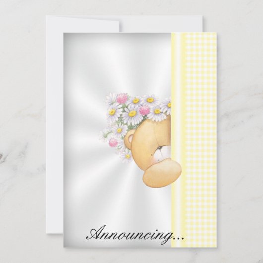 Einladung zur Kinderankündigung (Vorderseite)