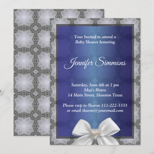 Einladung zur Kinderdusche (Vorne/Hinten)