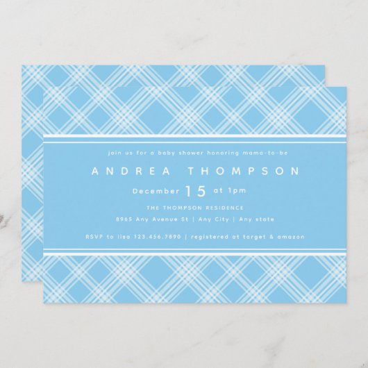 Einladung zur Kinderdusche (Vorne/Hinten)