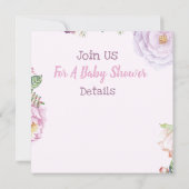 Einladung zur Kinderdusche (Rückseite)