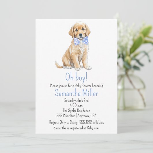 Einladung zur Kinderdusche (Stehend Vorderseite)