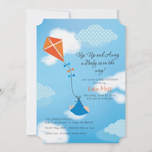 Einladung zur Kinderdusche (Vorderseite)