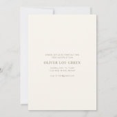 Einladung zur Kinderdusche (Rückseite)