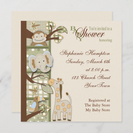 Einladung zur Kinderdusche (Vorne/Hinten)