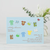 Einladung zur Kinderdusche (Stehend Vorderseite)