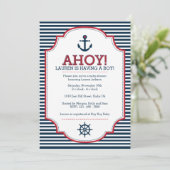 Einladung zur Kinderdusche (Stehend Vorderseite)