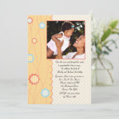 Einladung zur Kinderdusche (Stehend Vorderseite)